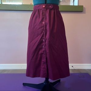 Union Made Burgundy Skirt